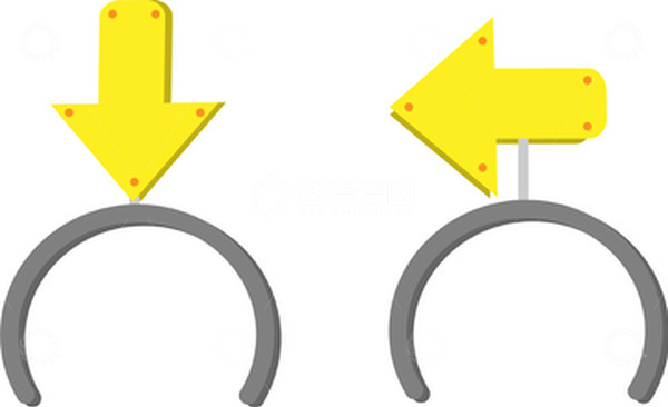 源文件下载【趣麦麦图】追星箭头发箍手绘矢量元素