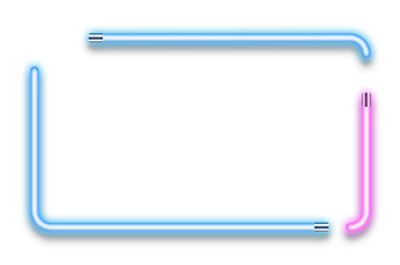 霓虹灯灯管边框素材