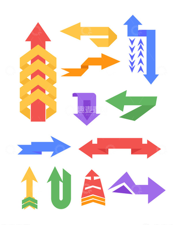 源文件下载【趣麦麦图】科技企业商务箭头PPT统计汇报上升图标