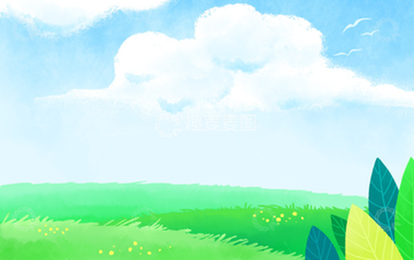源文件下载【趣麦麦图】-蓝天白云毕业季背景