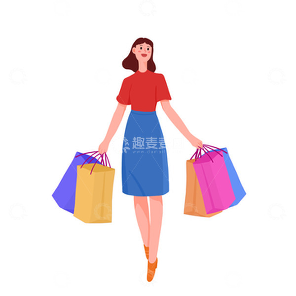源文件下载【趣麦麦图】-618购物节购物元素