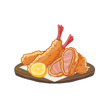 夏日快乐炸虾炸鸡双拼