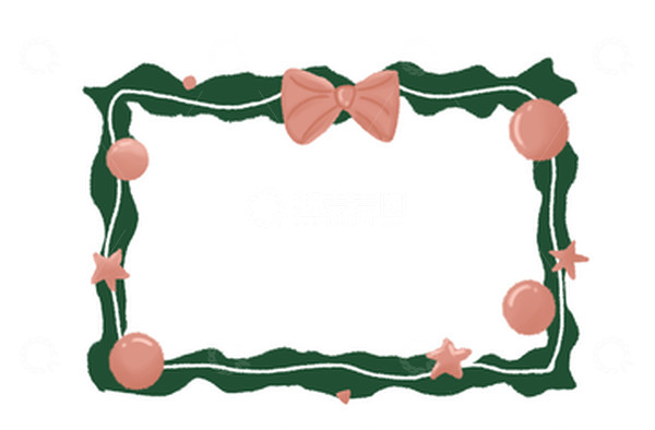 源文件下载【趣麦麦图】花框蝴蝶结文字框