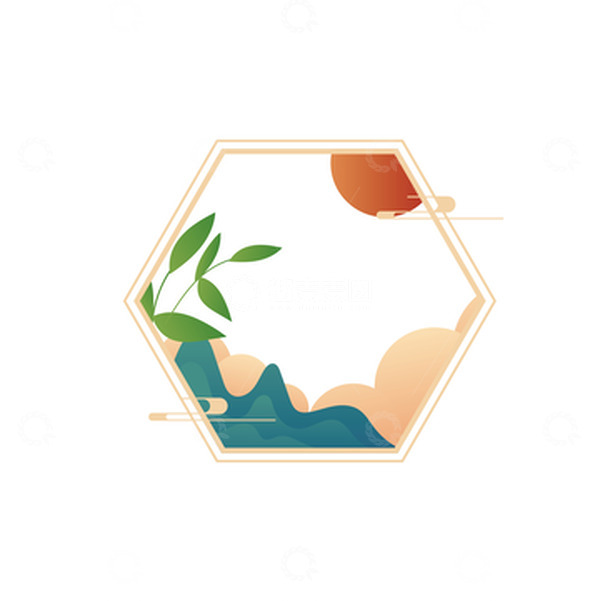 源文件下载【趣麦麦图】矢量手绘国潮风中式边框