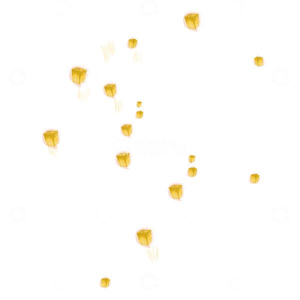 源文件下载【趣麦麦图】线圈插画孔明灯