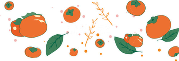 源文件下载【趣麦麦图】夏天紫色清新背景柿柿如意