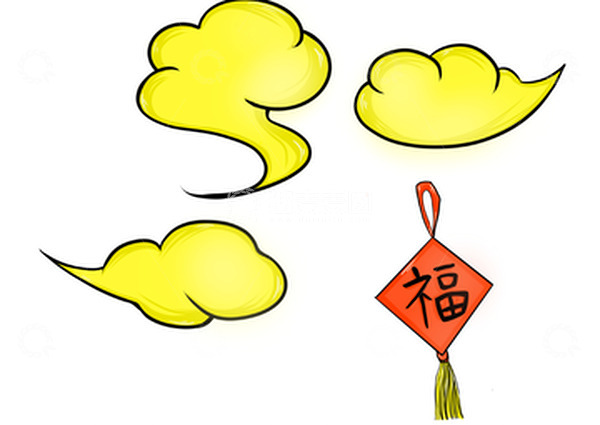 源文件下载【趣麦麦图】祥云手绘云朵