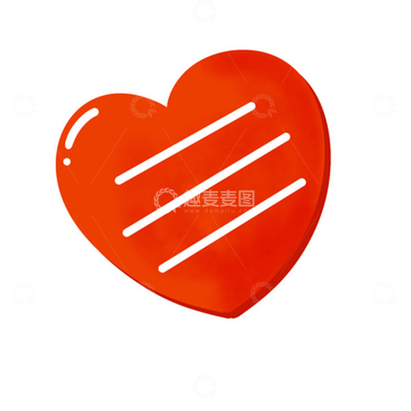 源文件下载【趣麦麦图】-红色简约卡通爱心边框情人节相框