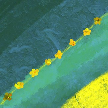 绿色油画肌理背景