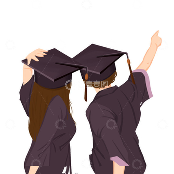 源文件下载【趣麦麦图】卡通手绘毕业季毕业生免抠元素
