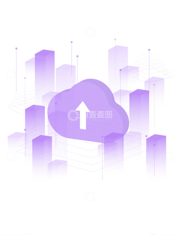 源文件下载【趣麦麦图】-2.5D科技科幻企业云端城市建筑装饰