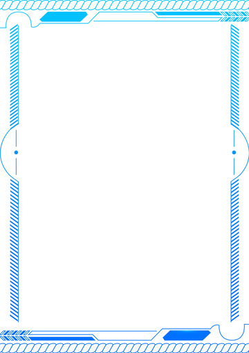 蓝色科技边框元素