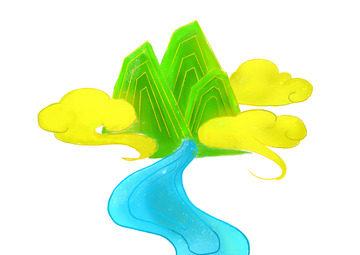 金色躁点青山祥云