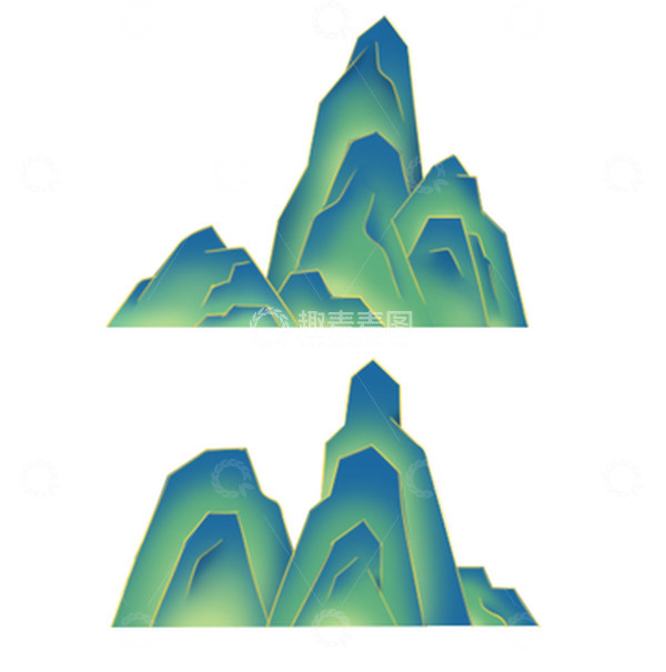 源文件下载【趣麦麦图】中国风国潮手绘山