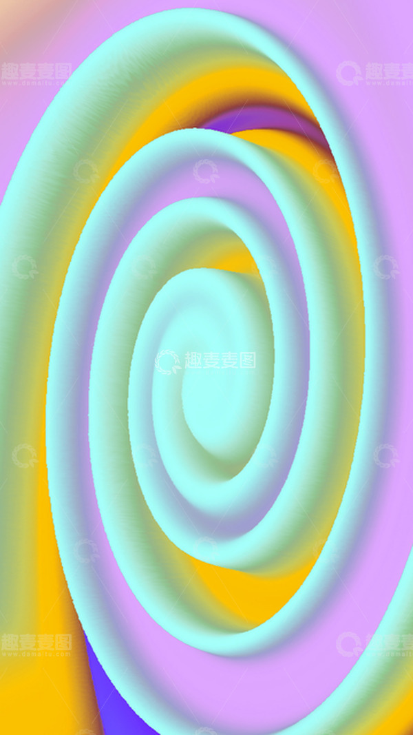 源文件下载【趣麦麦图】炫彩旋转3D纹理背景