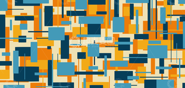 源文件下载【趣麦麦图】抽象像素方块背景
