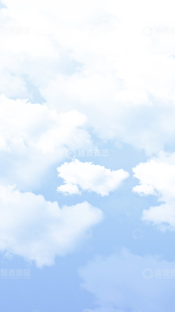 源文件下载【趣麦麦图】-天空蓝天白云简约质感纹理背景