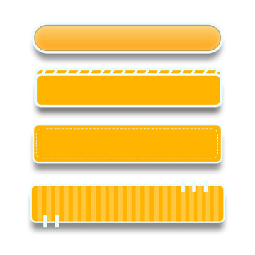 卡通漫画电商直播线条标签标题边框装饰