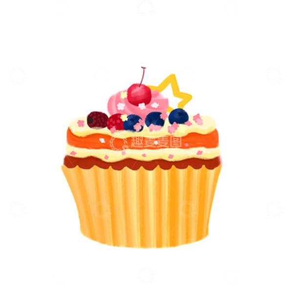 源文件下载【趣麦麦图】水果甜品蛋糕夏至元素