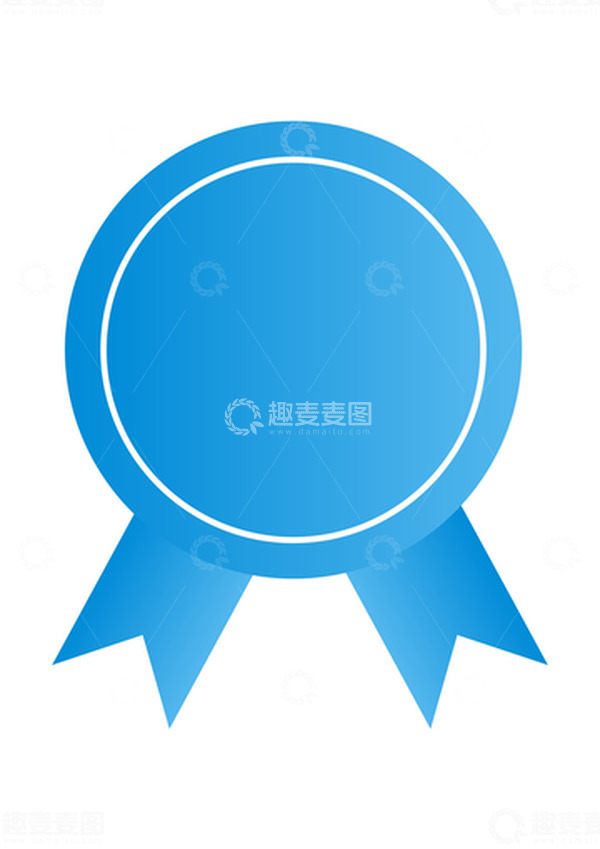 源文件下载【趣麦麦图】矢量 蓝色 卡通 徽章可编辑