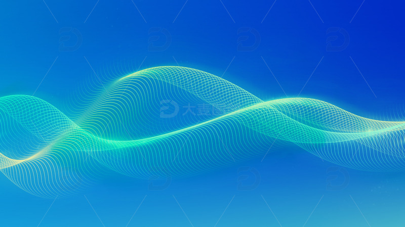 源文件下载【趣麦麦图】蓝色科技线条背景