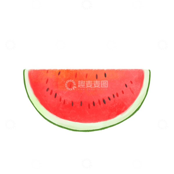 源文件下载【趣麦麦图】夏日西瓜小暑手绘元素