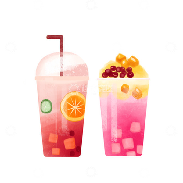 源文件下载【趣麦麦图】奶茶冷饮夏天小暑元素