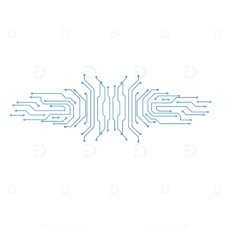 源文件下载【趣麦麦图】科技电路线路板装饰线图