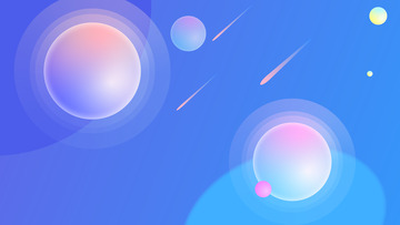 矢量唯美蓝色紫色星空宇宙背景