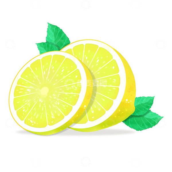 源文件下载【趣麦麦图】柠檬大暑小暑夏至夏天清凉水果水彩手绘手帐