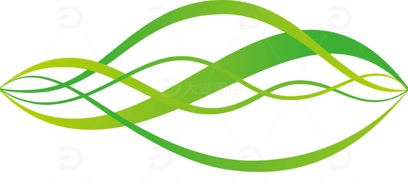 源文件下载【趣麦麦图】绿色纹理线条