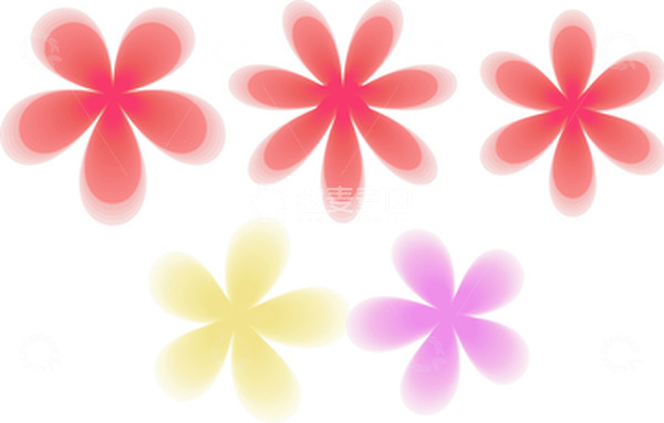 源文件下载【趣麦麦图】AI花朵 夏天 小清新 粉黄紫 元素