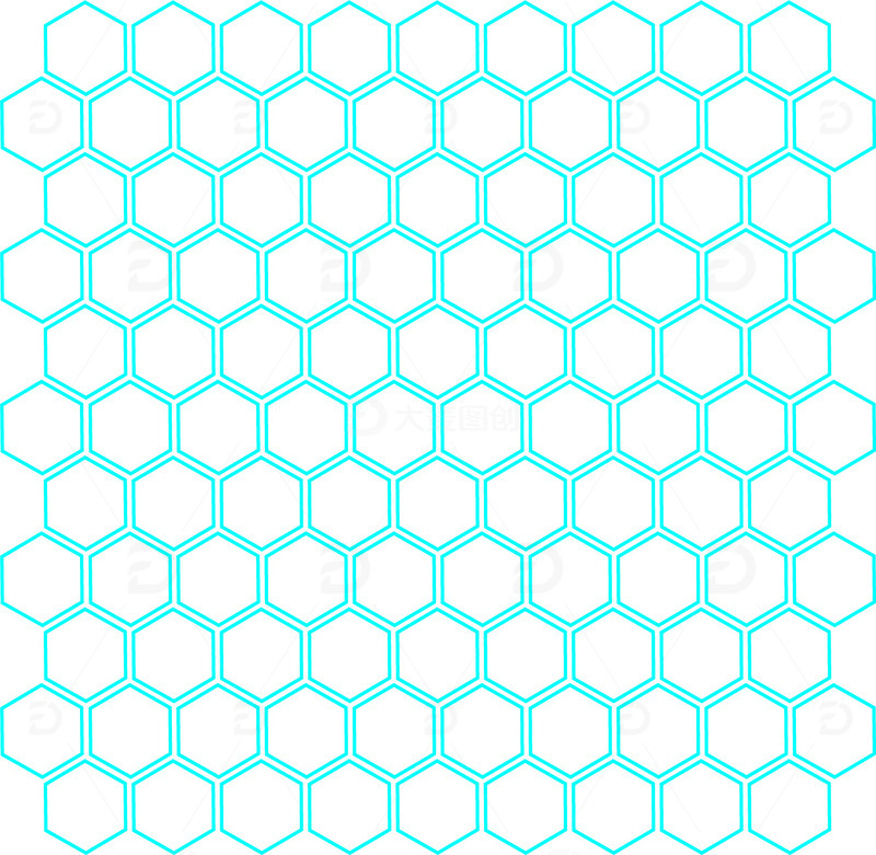 荧光绿科技蜂窝背景科技风格矢量