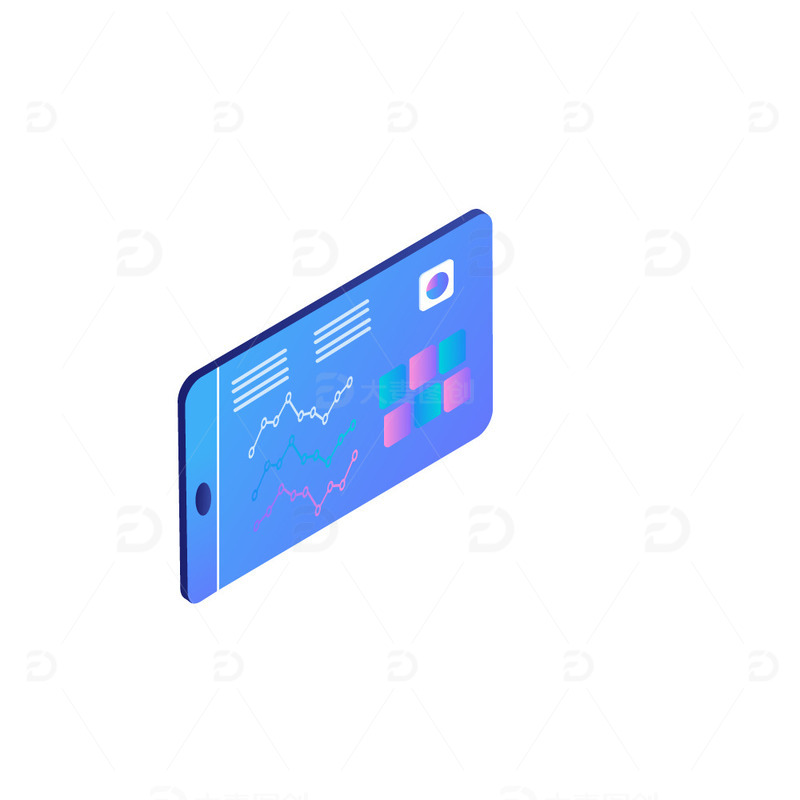 源文件下载【趣麦麦图】深蓝科技未来电子屏幕