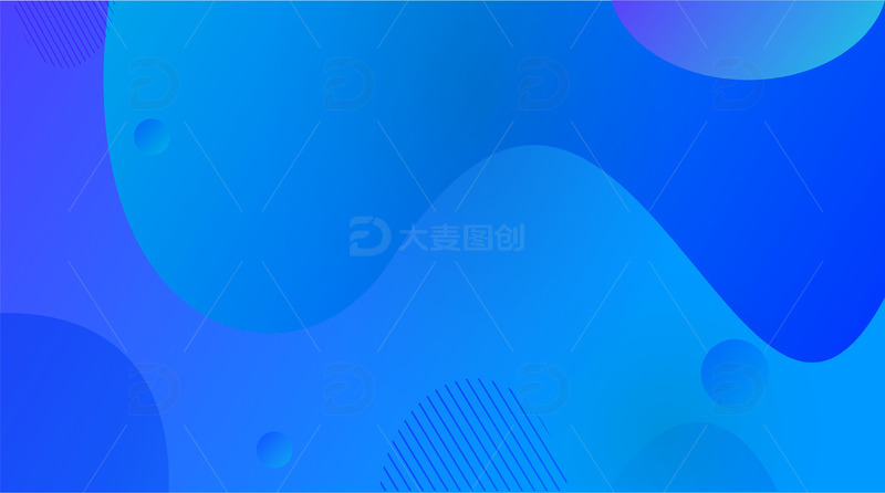 源文件下载【趣麦麦图】-简约蓝色科技渐变会议展会背景展板