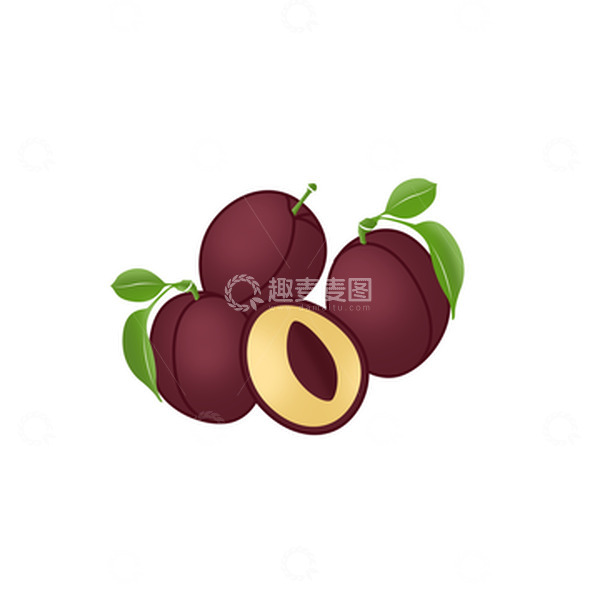 源文件下载【趣麦麦图】紫色手绘乌梅水果酸梅汤原材料