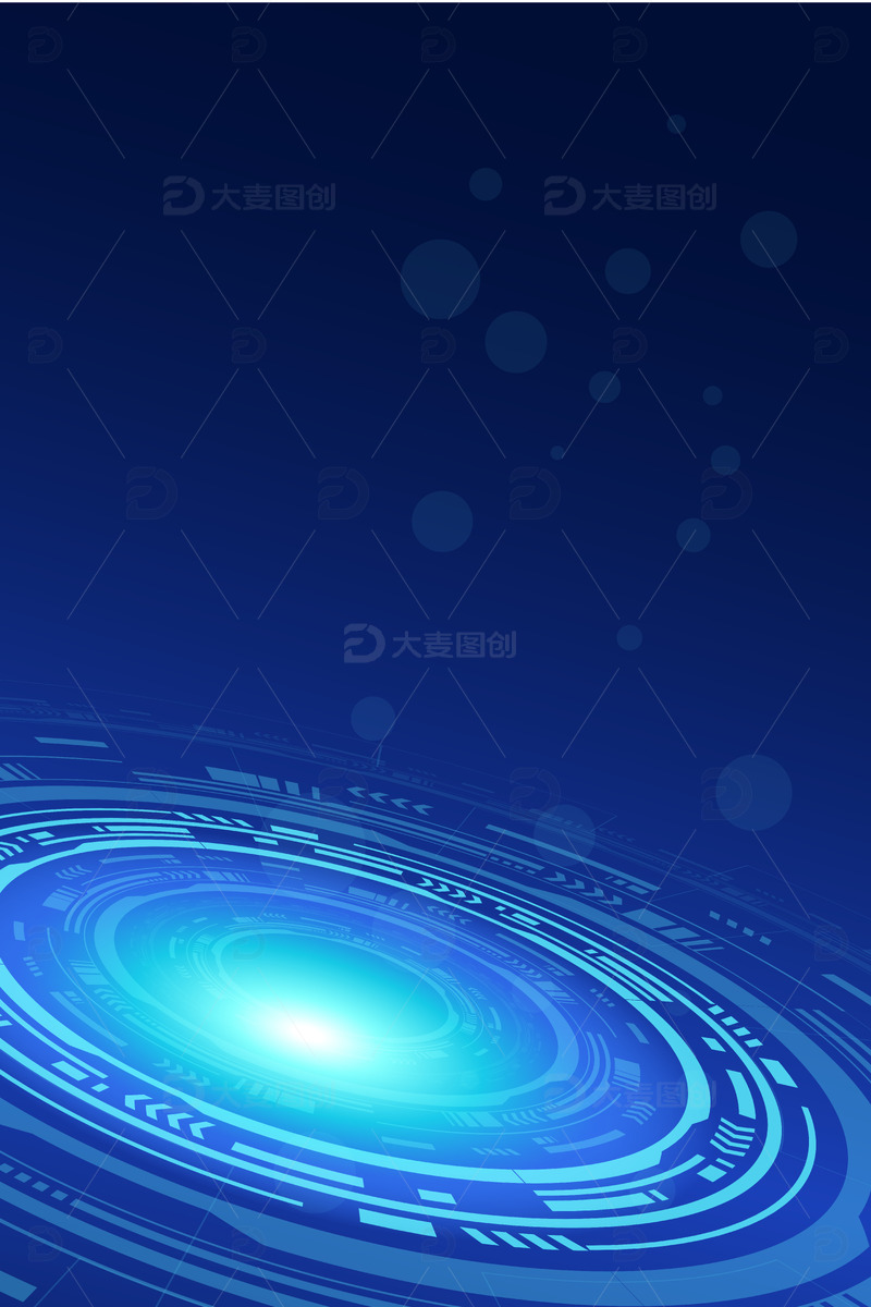 源文件下载【趣麦麦图】蓝色科技主题背景