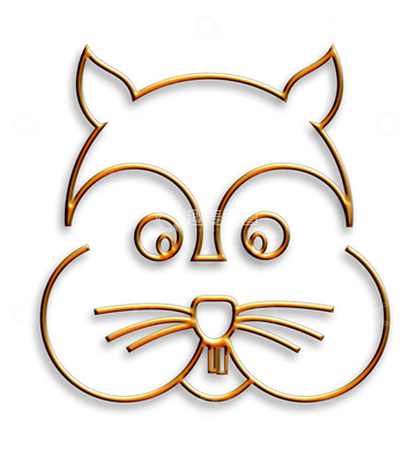 源文件下载【趣麦麦图】金属质感松鼠头像