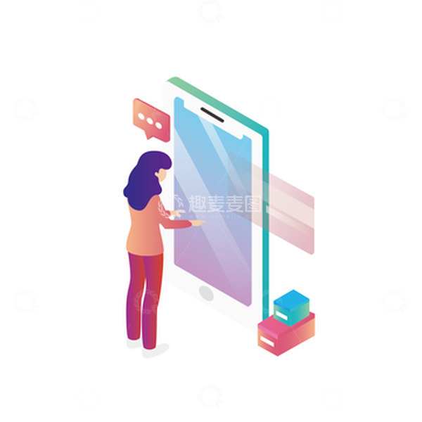 源文件下载【趣麦麦图】简约渐变科技感场景元素