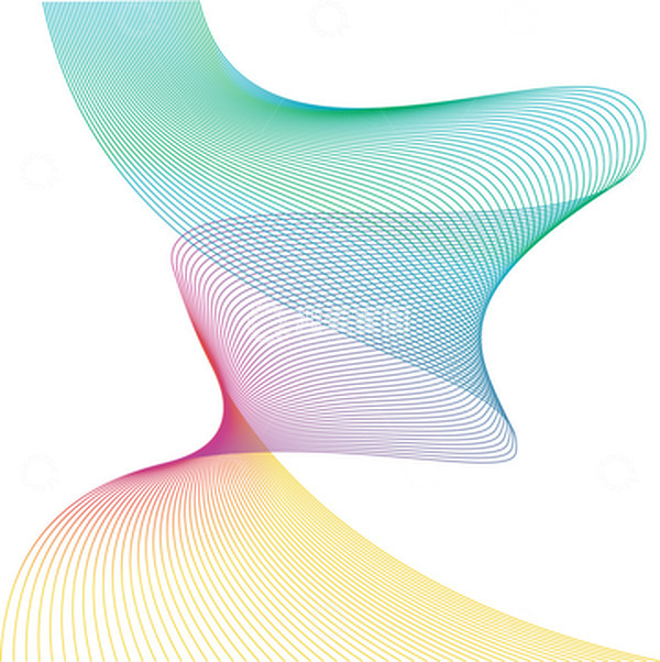 源文件下载【趣麦麦图】炫彩科技商务矢量条纹背景