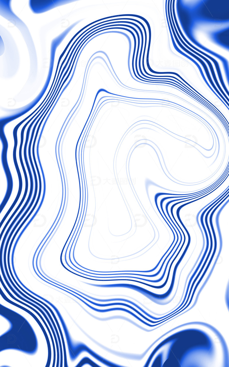 源文件下载【趣麦麦图】蓝色白色科技旋转流体纹理背景