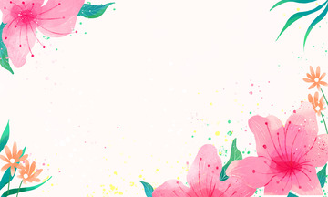 粉色清新花朵植物背景