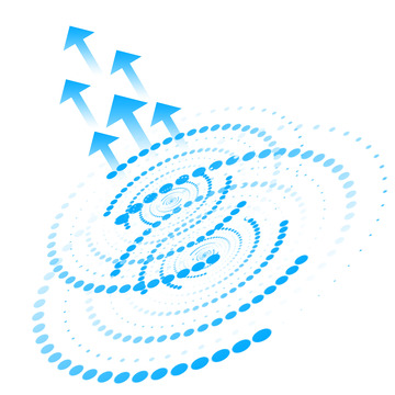 蓝色简约科技感科技矢量箭头元素