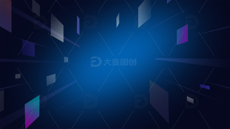 蓝色科技元素放射企业背景