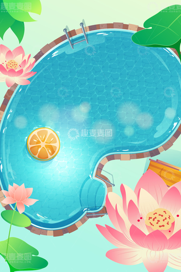 源文件下载【趣麦麦图】小暑主题节气背景