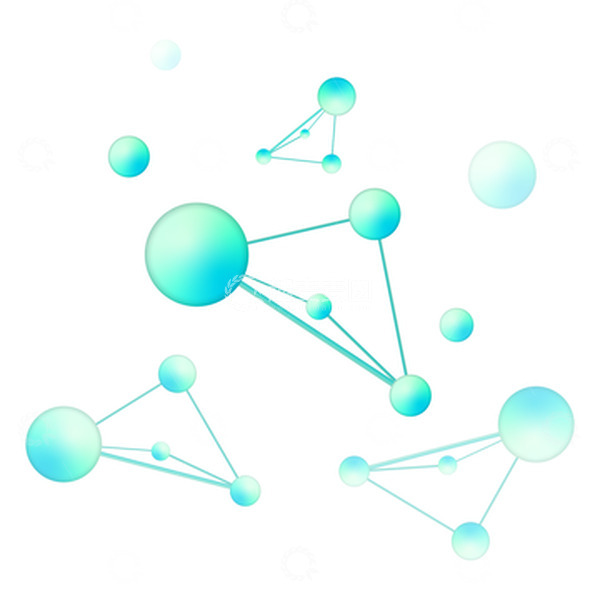 源文件下载【趣麦麦图】矢量蓝绿色渐变生物科技