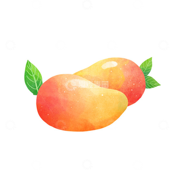 源文件下载【趣麦麦图】水彩夏天芒果小暑元素