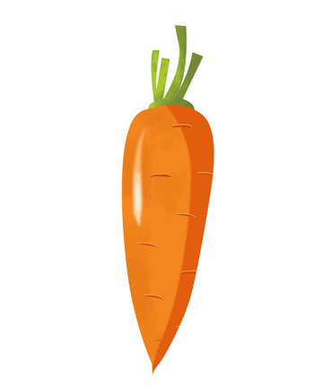 橙色胡萝卜蔬菜卡通素材
