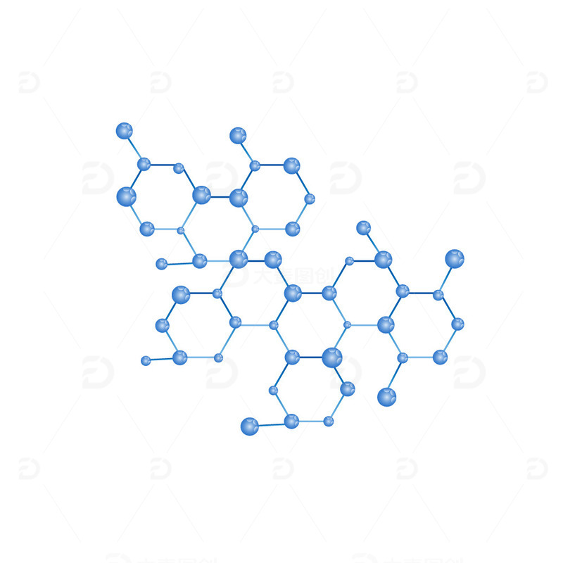 源文件下载【趣麦麦图】蓝色简约科技元素