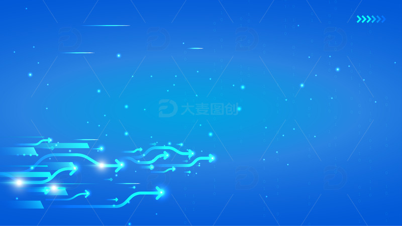 签名墙商务背景蓝色科技签到处峰会展板海报